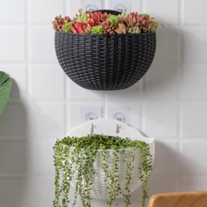 Flower Pot Hanging Basket Flowerpot Exquisite Wall-mounted Plastic Wall for Garden - Image 6