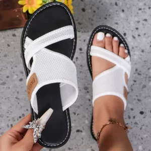 Women Slippers Fashion Clip Toe Solid Color Comfort Sandals Casual Peep Toe Slip on Slippers Women Outdoors Beach Slides Women - Image 4