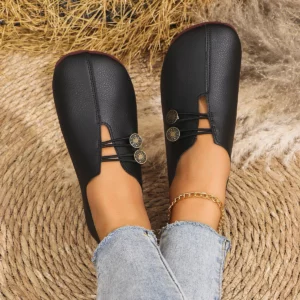Women Flats Shoes 2024 New Spring Autumn Casual Comfortable Boat Shoes Loafers Round Toe Ballet Outdoor Soft Bottom Flat Shoes - Image 2