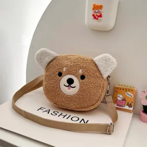 Japanese Style Kawaii Bag Women Cartoon Plush Shoulder Bag For Women Crossbody Bag Small Phone&Purse Bag - Image 5