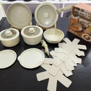 4~17PCS Removable Pots Set Die Cast Aluminum Non-stick Frying pan Suitable For Induction & Gas & Oven & Electric Clay Pots - Image 6