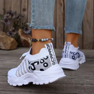 Summer Women Casual Shoes High-quality Breathable Sports Shoes Thick Soled Ankle Boots Zapatillas De Mujer 2025 New White Shoes - Image 4
