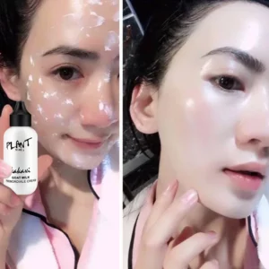 Goat Milk Liquid Foundation Cream 50ml Moisturize Matte Concealer Cosmetics Waterproof Oil-control Cover Acne Base Cream Makeups - Image 2