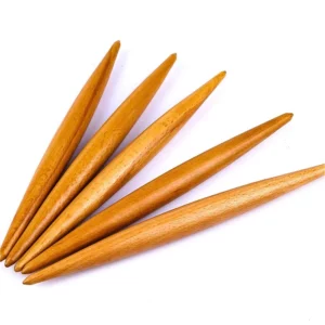 Pastry Tool Fondant Cake Dough Roller Pasta Dumpling Skin Maker Wood Rolling Pin Double Tip Non-Stick Cooking Tool Dough Roller - Image 5