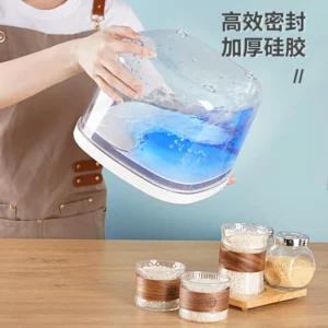 5 Kg/10 Kg Sealed Rice Bucket Flour Storage Box Pet Grain Storage Bucket Cat Grain Bucket Miscellaneous Grain Rice Jar - Image 4