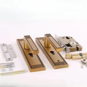 Chinese Wind Door Lock Bedroom Universal Type Indoor Room Old-fashioned Door Lock Silent Set Household Wooden Door 35-45mm - Image 3