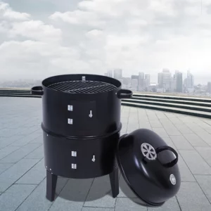 3 in 1 Barrel Charcoal Grill Smoker Grill Ogrodowy мангал для шашлыков Barbacoa de Carbón Cookware bbq 석쇠고기불판 - Image 5