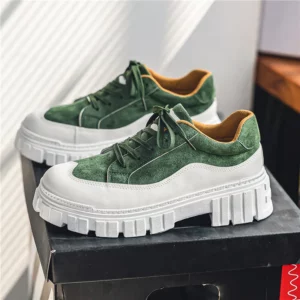 Platform Shoes Men Thick Sole Skateboarding Shoes Man Sneakers Breathable Lace-Up Walking Shoes Man Trainers Chaussure Homme - Image 2