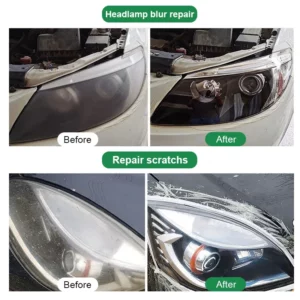 Car Headlight Restoration Polishing Kits Headlamp Scratch Remover Repair Cleaning Paste Remove Oxidation Headlight Polish Liquid - Image 3