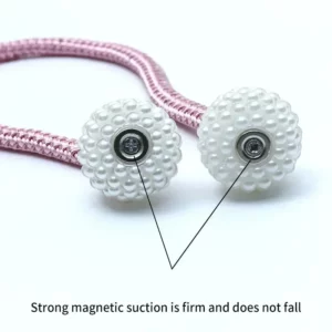 Pearl Magnetic Curtain Clip Buckle Curtain Holders Hook Hanging Ball Magnetic Tiebacks Home Curtain Accessories - Image 3