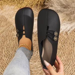 Women Flats Shoes 2024 New Spring Autumn Casual Comfortable Boat Shoes Loafers Round Toe Ballet Outdoor Soft Bottom Flat Shoes - Image 3