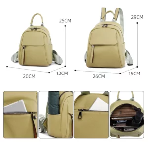 Fashion Women Backpack Luxury Soft Leather Backpacks Female Small School Bags for Teenage Girls Designer Casual Mochila Feminina - Image 4