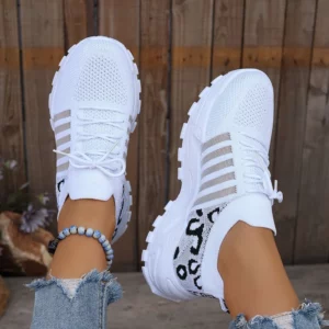 Summer Women Casual Shoes High-quality Breathable Sports Shoes Thick Soled Ankle Boots Zapatillas De Mujer 2025 New White Shoes - Image 1