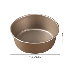 4 Inches Carbon Steel Metal Cheese Pan Cake Mold Air Fryer Mini Round Bread Mould Tart Holder Pudding Jelly DIY Bakery - Image 6