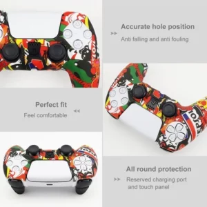 Protective Cover Skin for Playstation 5 Controller Anti-slip Silicone Case for PS5 Slim Gamepad Cover Thumb Grips Accessories - Image 2