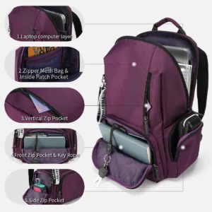 Tigernu New Women Casual Backpacks Outdoor traveling Multi Pockets Laptop Bags Daily Leisure Bags Splashproof School Mochila - Image 3