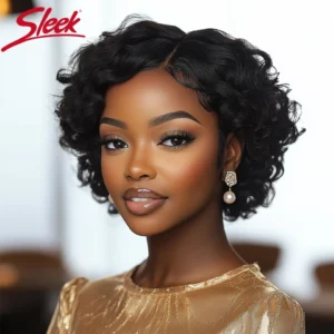 Sleek Bodywave Human Hair Wigs For Women Short Pixie Cut Lace Wigs 100% Real Brazilian Body Wave Lace Wigs With Baby Hair - Image 4