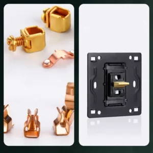 Retro Toggle Switch Gold Lever 1 2 3 4 Gang 2 Way Wall Light Switch PC Panel Wall Socket For Home - Image 4