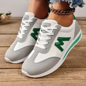 Women Designer Sneakers Round Head Deep Mouth Light Sneakers Versatile Breathable Cross Lace Casual Sneakers Zapatos De Mujer - Image 4