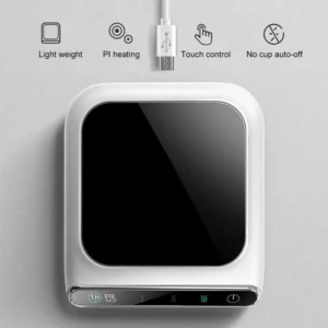 Mini Portable USB Cup Warmer Coffee Mug Heating Coaster 3 Gear 100°C Milk Tea Water Cup Heaters For Home Office Desk Heating Pad - Image 2