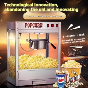 Automatic Popcorn Machine Commercial Electric Popcorn Maker Electric Puffed Rice Maker Commercial Automatic Corn Popper - Image 4