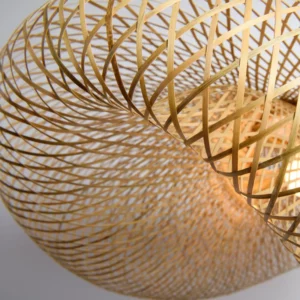 Japanese Design Bamboo Birds Nest Chandelier Hand-woven Personality Wave Hat Creative Hot Pot Restaurant Hotel Pendants Lamps - Image 6