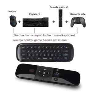 Wireless Air Voice Mouse 2 in 1 2.4G Bluetooth Mini Keyboard Rechargeable Remote Control IR Learning for Smart TV Android TV Box - Image 2