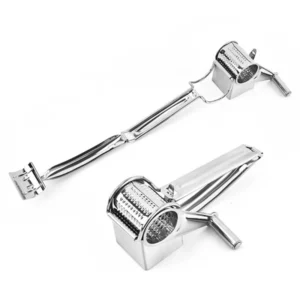 Handheld Stainless Steel Rotary Cheese Grater Kitchen Tool Garlic Carrot Cutter Slicer Shredder Grinder - Image 3