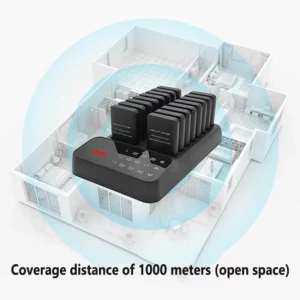 Wireless Restaurant Pagers Calling System 16 Coasters Buzzer Vibrator Bell Receivers For Food Truck Bar Coffee Fast Food Hotel - Image 5