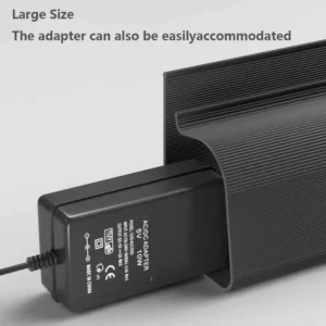 Cable Management Under Desk Channel Cable Raceway Cord Hider Desk Cable Tray No Drilling Under Desk Cable Management Tray - Image 3