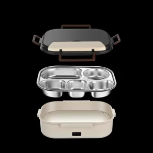 Electric Heated Lunch Boxes Stainless Steel Food Insulation Bento Lunch Box Home Car Keep Warm Lunch Box 1.2L, 12V/220V - Image 5