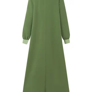 Vintage Muslim Hijab Dresses Autumn Long Sleeve Turkey Abaya Maxi Vestidos ZANZEA Islamic Clothing Dubai Sundress Robe Femme - Image 5