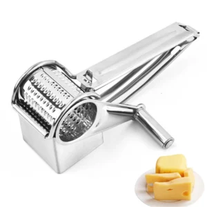 Handheld Stainless Steel Rotary Cheese Grater Kitchen Tool Garlic Carrot Cutter Slicer Shredder Grinder - Image 5