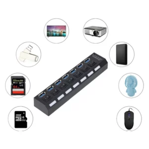 USB 3.0 Hub USB HUB Splitter Multi USB 3.0 Hub Multiple 4/7 Port Hub Splitter With Power Adapter Computer Accessories Hub For PC - Image 4