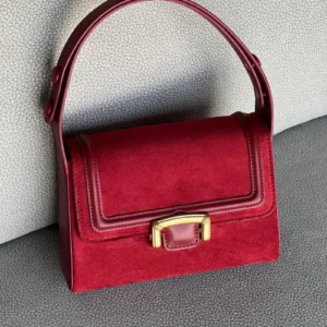 Miyagawa 2023 Niche Underarm Small Square Bag Fashionable and Versatile Korean Version Handbag New Retro Suede Tote Bags - Image 2