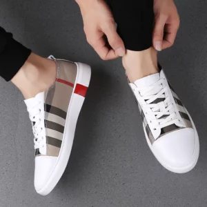2022 New Fashion Mens Breathable Skateboard Shoes Men Fashion Sneakers High Quality Trainers Shoes Casual Genuine Leather Shoes - Image 2