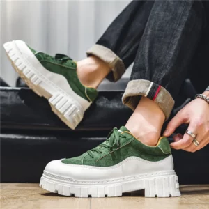 Platform Shoes Men Thick Sole Skateboarding Shoes Man Sneakers Breathable Lace-Up Walking Shoes Man Trainers Chaussure Homme - Image 4
