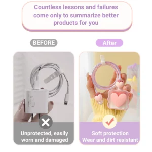 Cherry Flower For US Charger Protector Data Cable 20W 18W Protective Cover For iPhone 15 14 13 12 11 Pro Max For Xiaomi Samsung - Image 5