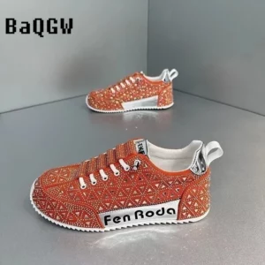 Luxury Sparkly Sneakers for Men Designer Cover Bottom Casual Bling Board Shoe Fashion Upper Increased Internal Platform Shoes - Image 4