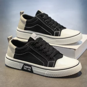 Classic Men's Canvas Shoes Outdoor Fashion Skateboard Shoes for Men Comfor Non-Slip Casual Sneakers Breathable Men Walking Shoes - Image 2