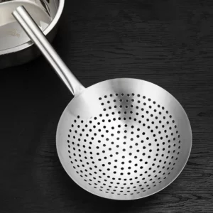 Thickened 304 Stainless Steel Colander with Long Handle Large Creative Oil Flour Noodle Dumplings Sieve Skimmer Scoop Kitchen To - Image 4