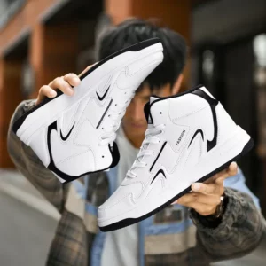 Big Size 36-47 Casual Shoes for Men Comfortable High Top Walking Sneakers Appliques Unisex Platform Sneakers Skateboarding Shoes - Image 2
