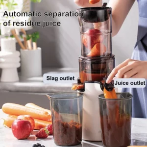 200W Electric Slow Juicer Automatic Large Caliber Original Juicer Orange Celery Juicer Residue Juice Separation Fruit Juicer 2L - Image 4