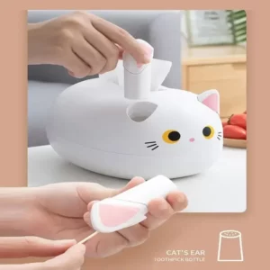 Kawaii Cat Tissue Box Livingroom Napkin Storage Box Kitchen Paper Container Desktop Toilet Paper Holder for Bathroom Dormitory - Image 2