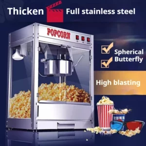 Automatic Popcorn Machine Commercial Electric Popcorn Maker Electric Puffed Rice Maker Commercial Automatic Corn Popper - Image 3