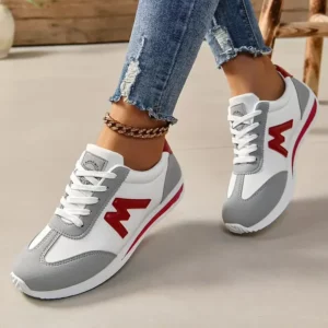 Women Designer Sneakers Round Head Deep Mouth Light Sneakers Versatile Breathable Cross Lace Casual Sneakers Zapatos De Mujer - Image 5