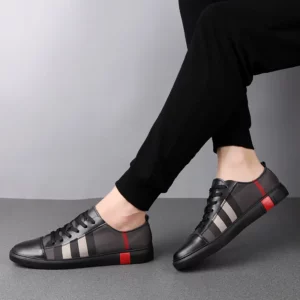 2022 New Fashion Mens Breathable Skateboard Shoes Men Fashion Sneakers High Quality Trainers Shoes Casual Genuine Leather Shoes - Image 5