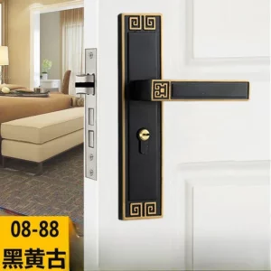 Chinese Wind Door Lock Bedroom Universal Type Indoor Room Old-fashioned Door Lock Silent Set Household Wooden Door 35-45mm - Image 4