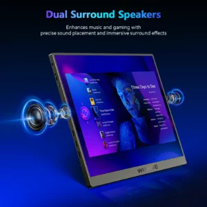 High Quality 120hz Gaming Portable Monitor Aluminum with Stand, 16inch 1200P External Second PC Screen for Phone Laptop Xbox Mac - Image 2