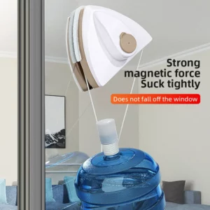NEW Magnetic Glass Window Cleaning Tool Water Discharge Double-layer Wiper Household Special Window Cleaner For Home - Image 5